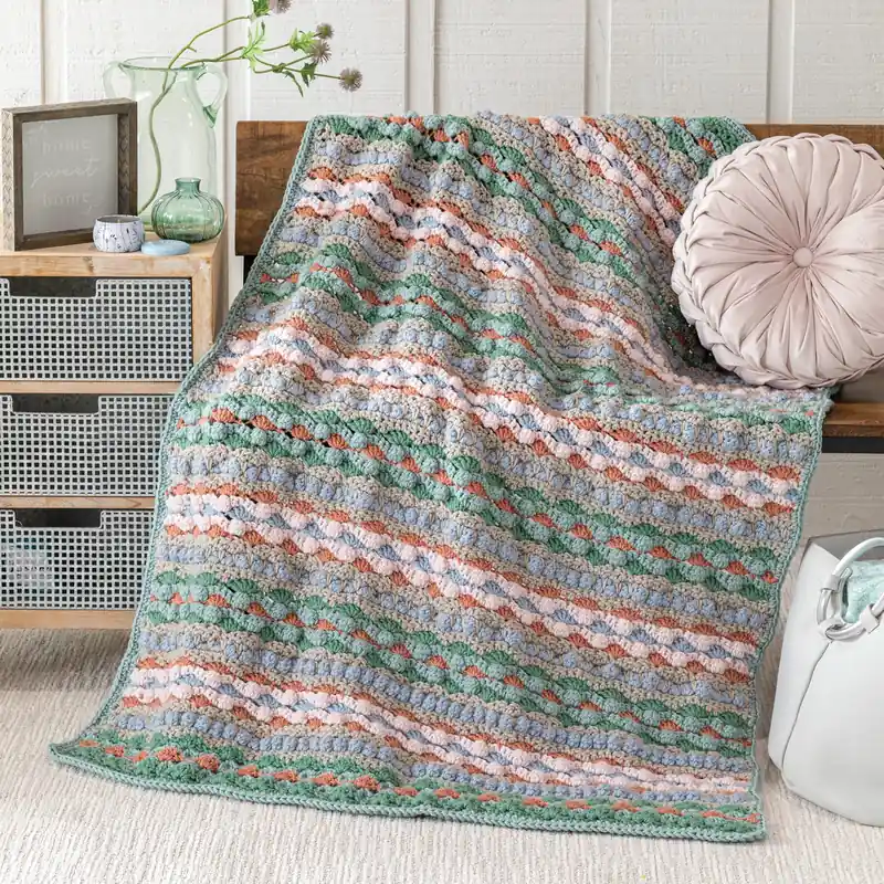 ANNIE'S SIGNATURE DESIGNS: Shades of Nature Throw Crochet Pattern - Digital Download Deal