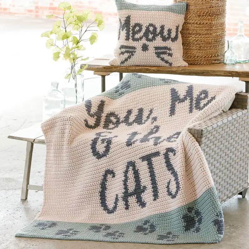 Shop Now ANNIE'S SIGNATURE DESIGNS: You, Me & the Pets Blanket Crochet Pattern - Digital Download