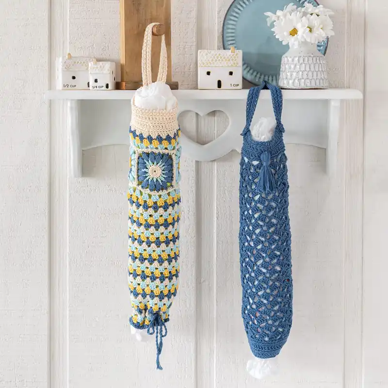 ANNIE'S SIGNATURE DESIGNS: Farmhouse Style Grocery Bag Holders Pattern - Digital Download Best Seller