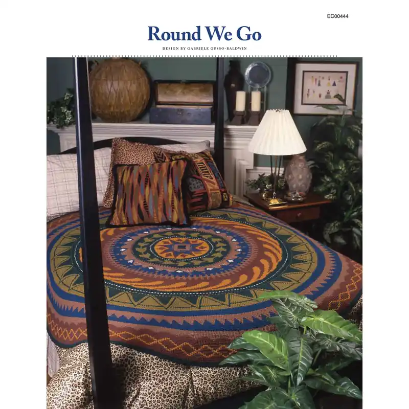 Round We Go Afghan Crochet Pattern - Digital Download Exclusive