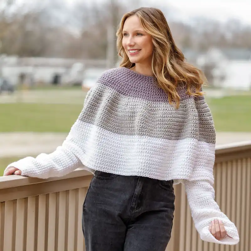 Discount Hygge Sleeved Poncho Crochet Pattern - Digital Download