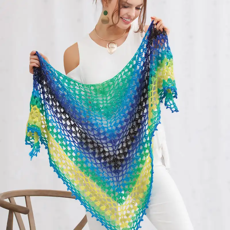 Tahitian Nights Shawl Crochet Pattern - Digital Download New Release