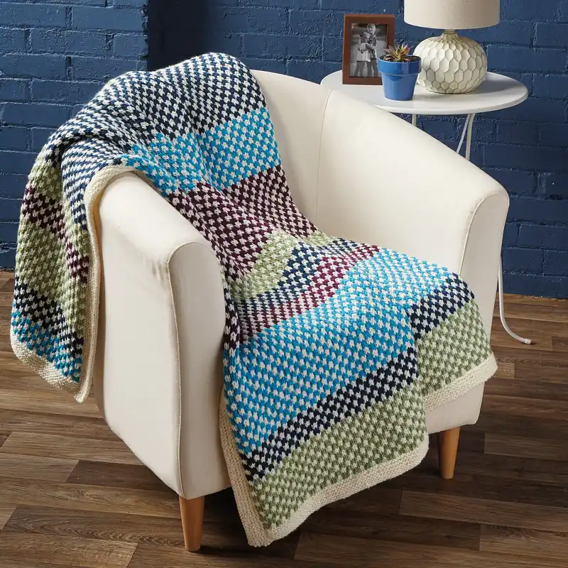 Color Theory Throw Blanket Knit Pattern - Digital Download Limited Time