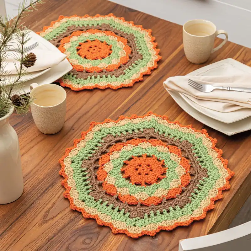 Direct From Manufacturer Fall Elegance Place Mat Crochet Pattern - Digital Download