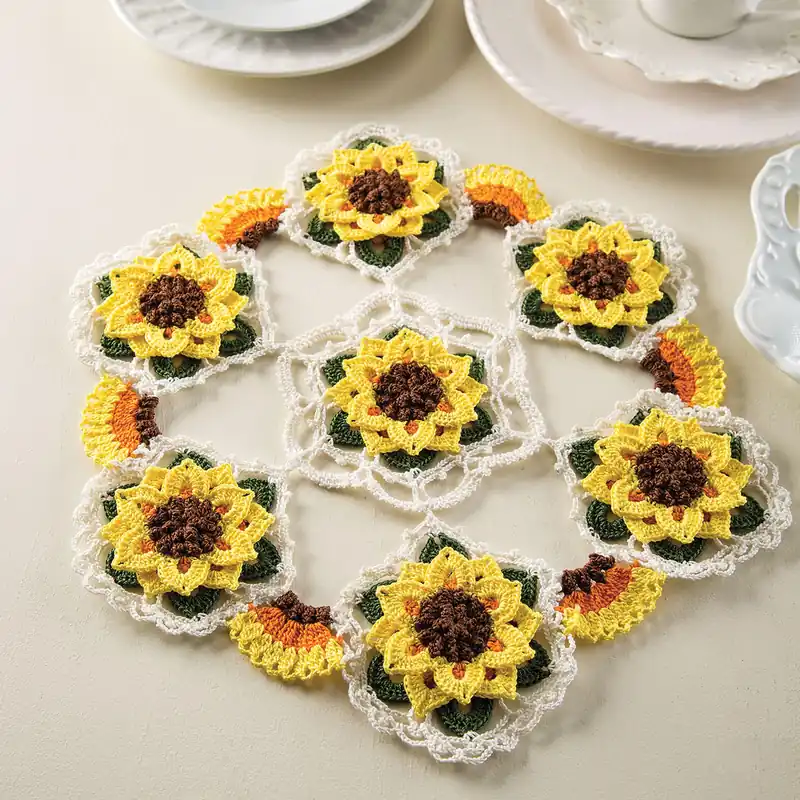 Sunny Day Sunflowers Crochet Pattern - Digital Download In Demand