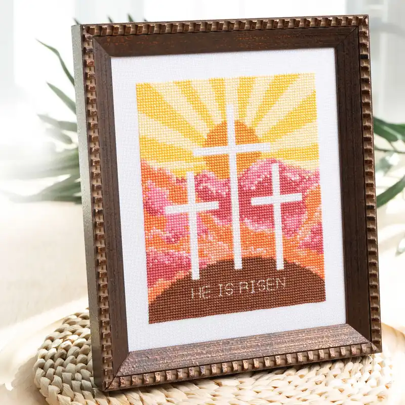 He is Risen Cross-Stitch Pattern - Digital Download Hot Picks