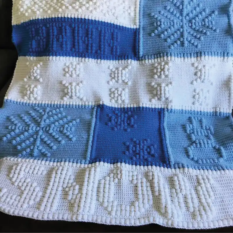 Let it Snow Afghan Crochet Pattern - Digital Download Secure Checkout