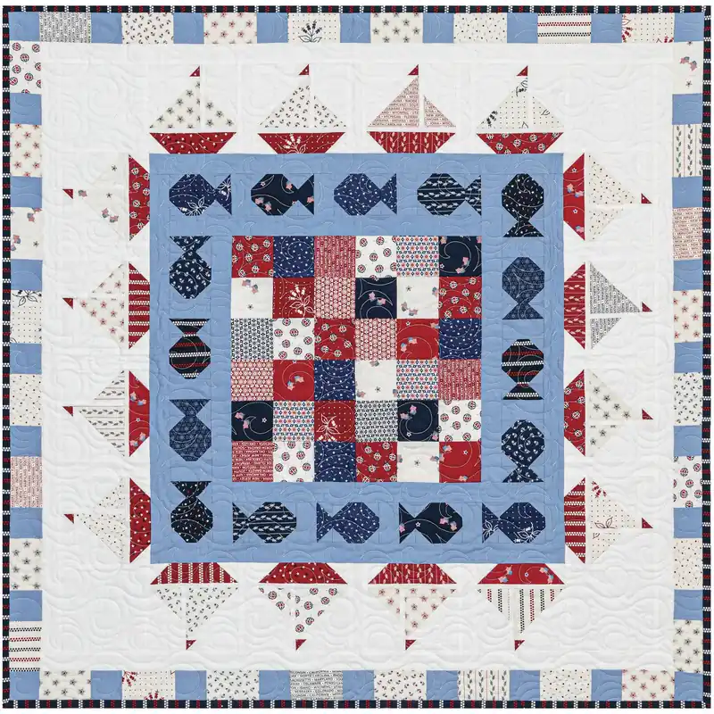 Mega Sale Ships Ahoy Quilt Pattern - Digital Download