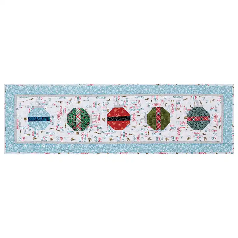 Ornament Toss Table Runner Quilt Pattern - Digital Download Instant Buy