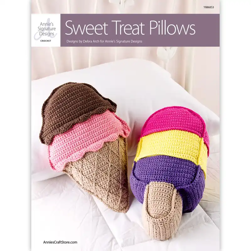 ANNIE'S SIGNATURE DESIGNS: Sweet Treat Pillows Crochet Pattern - Digital Download Limited Offer