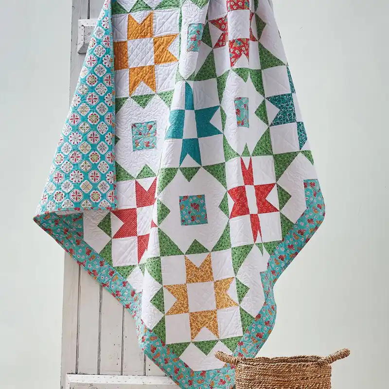 EXCLUSIVELY ANNIE'S QUILT DESIGNS: Star Flowers Quilt Pattern - Digital Download Authentic