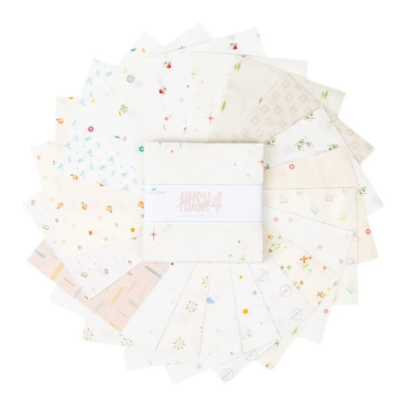 Must Have Hush Hush 4 5" Square Fabric Charm Pack 42 Count