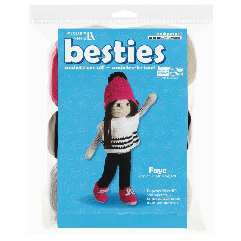 Flash Sale Besties Crochet Doll Kit Faye
