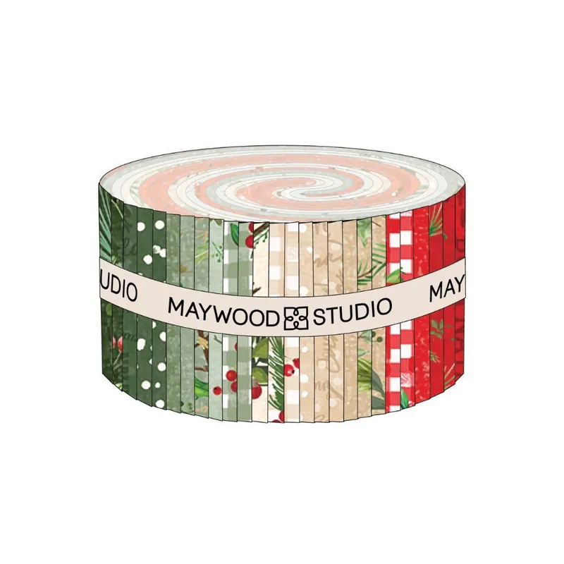 Winter Wreaths 2.5" Fabric Strip Pack 40 Count New Arrival