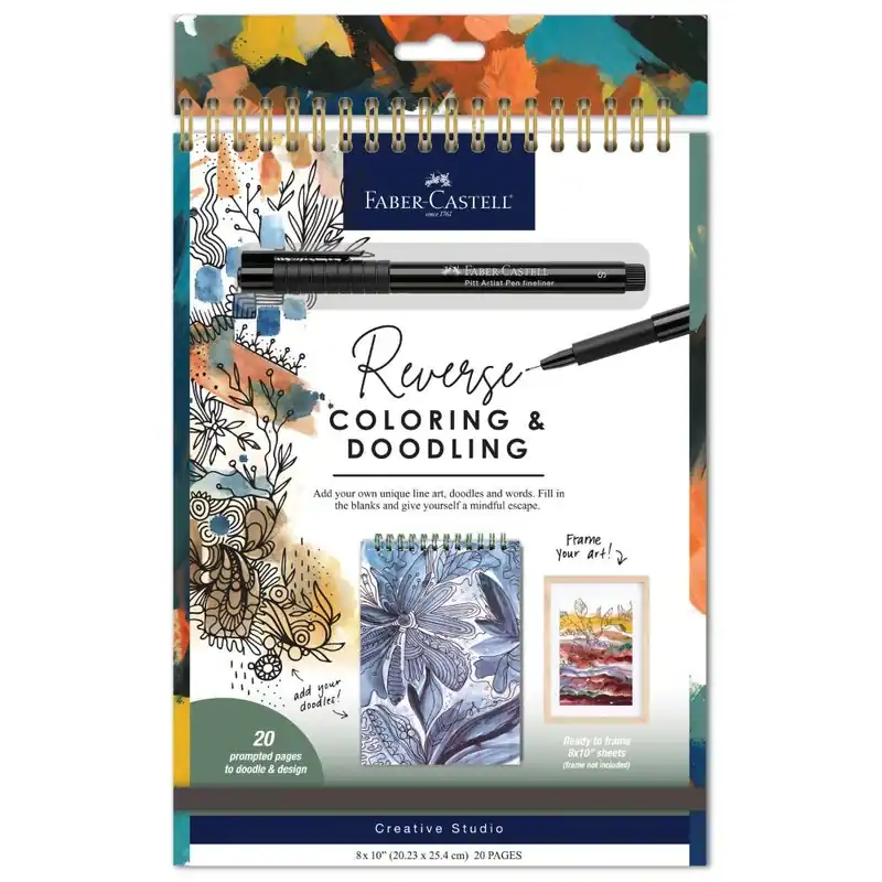 Reverse Coloring & Doodling Book with Pen - Neutrals Edition Trusted Brand
