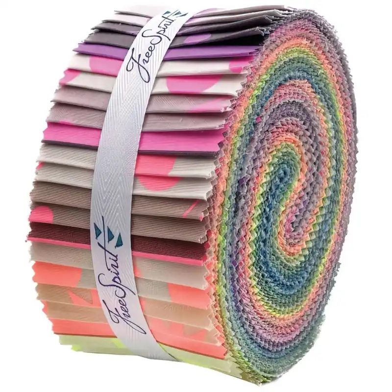 Must Have Free Spirit Neon True Colors 2.5" Fabric Strip Pack 40 Count