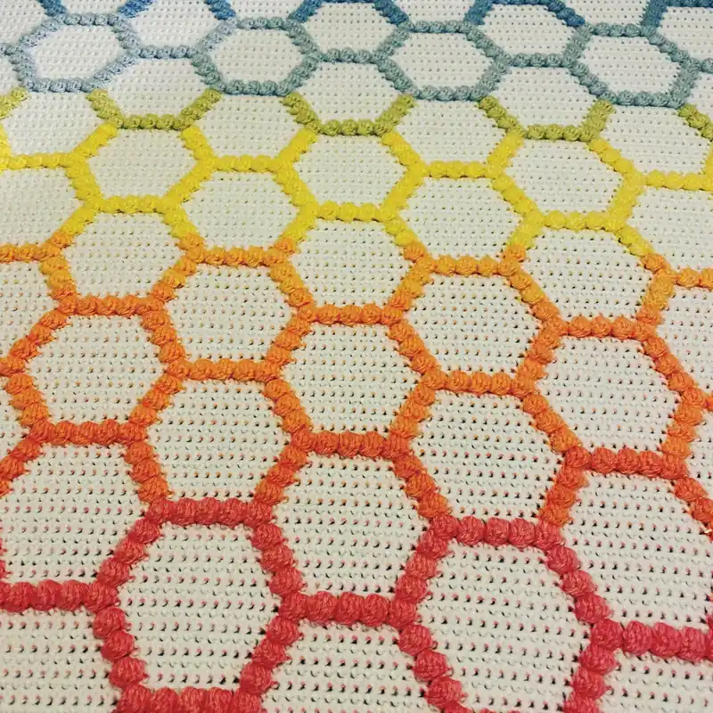 Honeycomb Bobbles Blanket Crochet Pattern - Digital Download Limited Offer