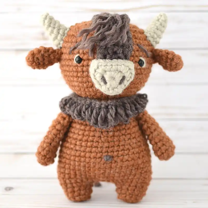 Deal Cody the Bison Amigurumi Crochet Pattern - Digital Download