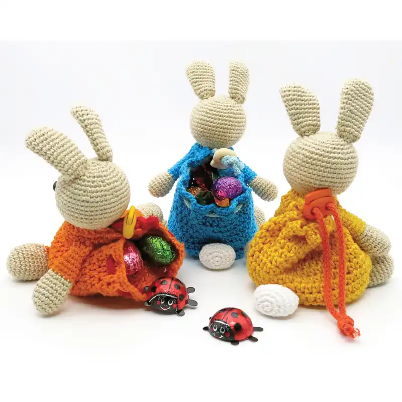 Drawstring Bunny Bag Amigurumi Crochet Pattern - Digital Download Reduced Price