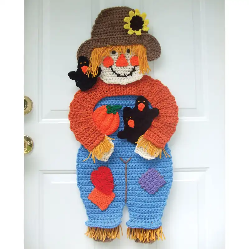 Best Price Scarecrow & Crows Door Hanging Crochet Pattern - Digital Download