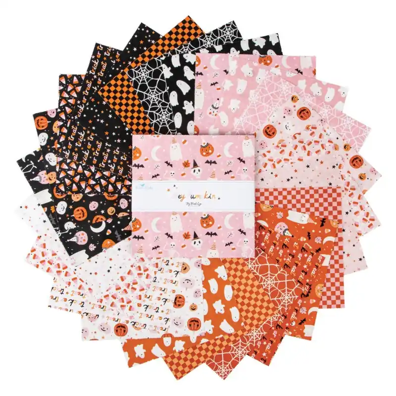 Instant Buy Hey Pumpkin 10" Square Fabric Pack 42 Count