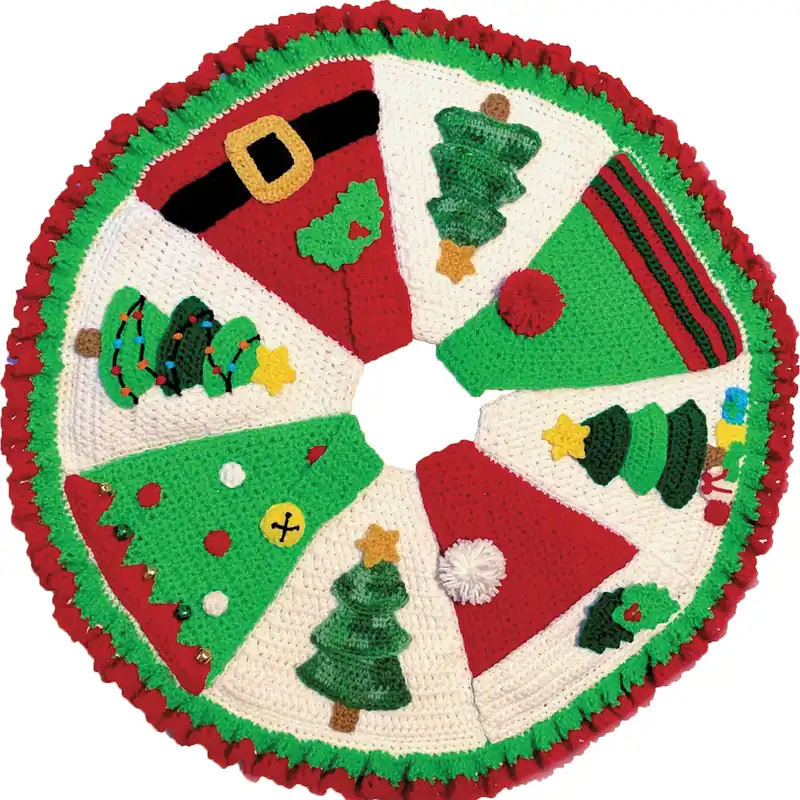 Snappy Tree Skirt Crochet Pattern - Digital Download In Demand