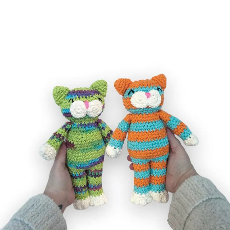 In Demand Stripes the Cat Amigurumi Crochet Pattern - Digital Download
