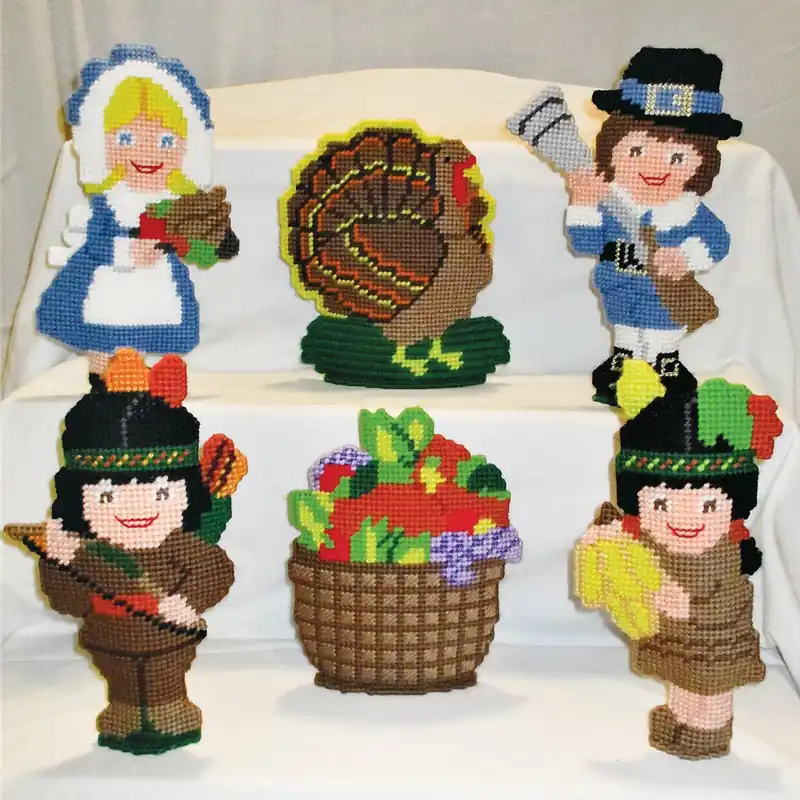 Thanksgiving Table Toppers Plastic Canvas Patterns - Digital Download Direct From Factory