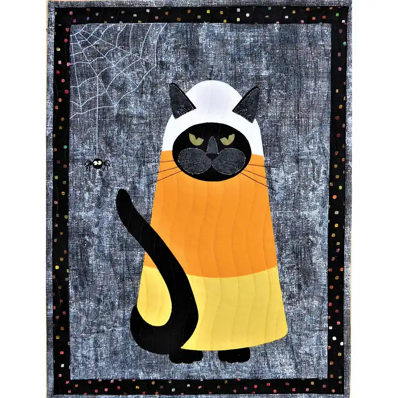 Kandy Korn Kitty Wall Hanging Quilt Pattern - Digital Download Express Delivery
