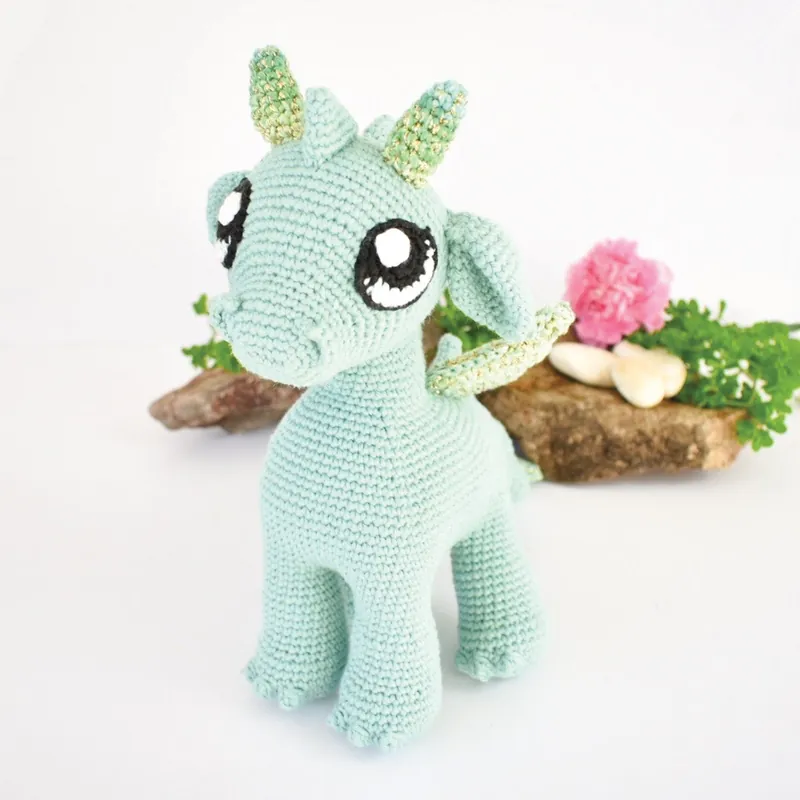 New Release Nuri the Dragon Amigurumi Crochet Pattern - Digital Download