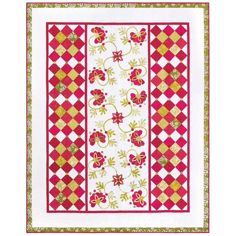 Make a Floral Applique Row Quilt Class Super Sale