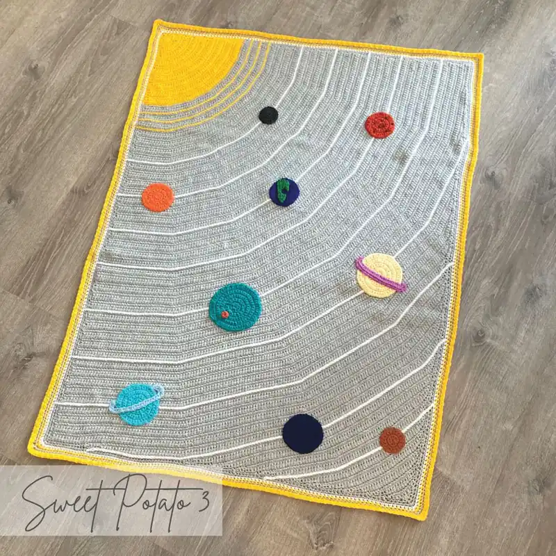 Space Galaxy Baby Blanket Crochet Pattern - Digital Download Holiday Sale