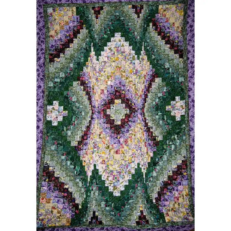 Bargain Floral Bouquet Bargello Quilt Pattern - Digital Download