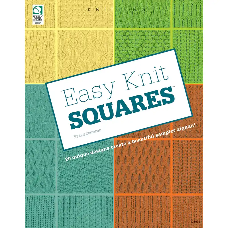 Trending Easy Knit Squares Pattern Book - Digital Download