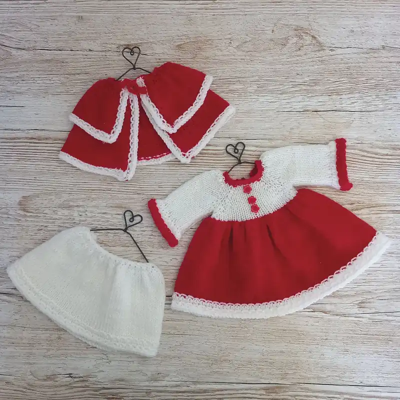 Seasonal Sale Lilly & May Christmas Clothes Knit Pattern - Digital Download
