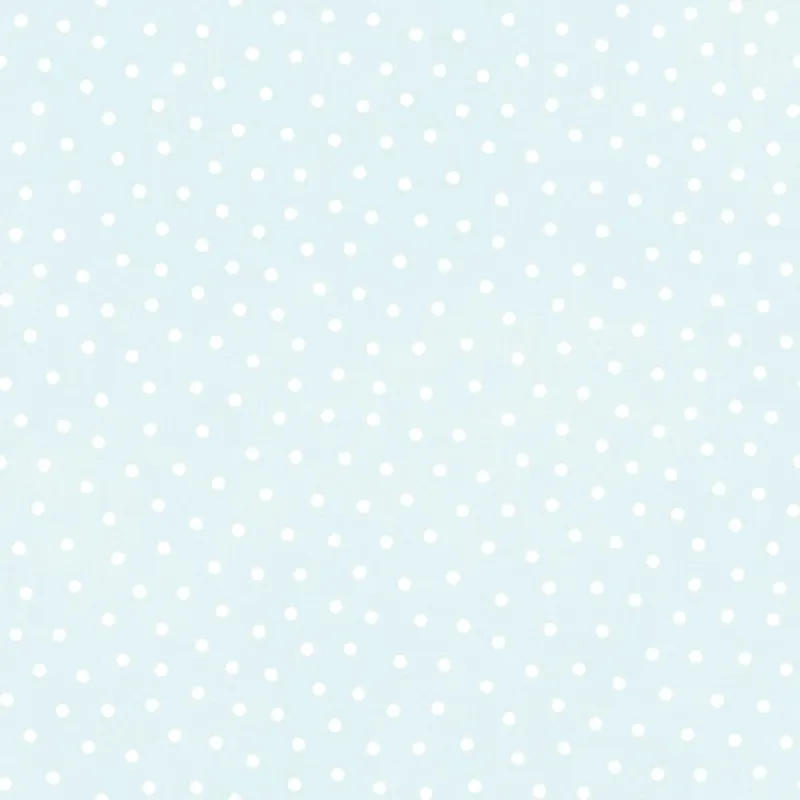 Little Lambies Woolies Flannel Crosshatch 2 Yard Cut Light Aqua Dots No Minimum Order