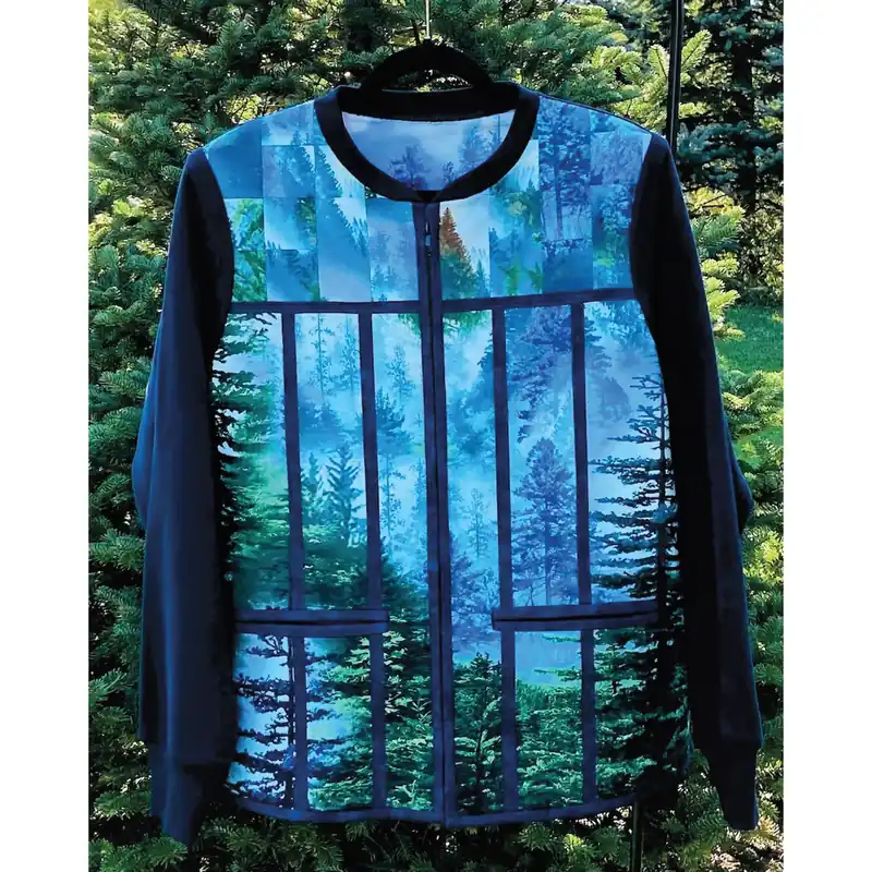 Low Price Playing with Panels Quilted Sweatshirt Jacket Pattern