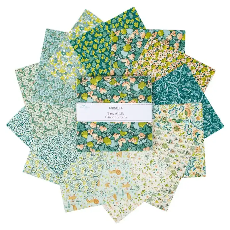 Best Price Liberty Tree of Life Canopy Greens 10" Square Fabric Pack 42 Count
