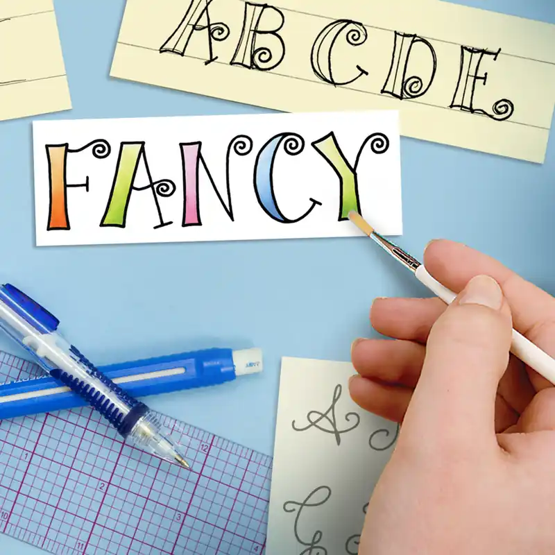 Fun to Fancy Hand-Lettering Workshop Class Crafted