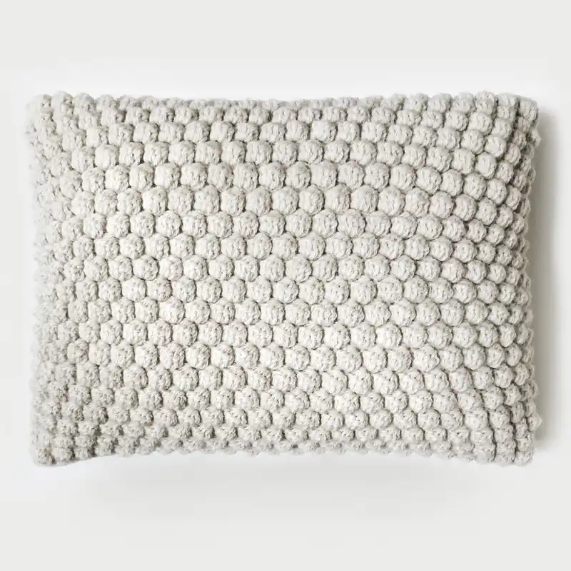 Free Returns Belladere Bobble Pillow Crochet Pattern - Digital Download