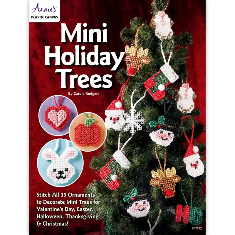 Free Returns Mini Holiday Trees Plastic Canvas Patterns - Digital Download