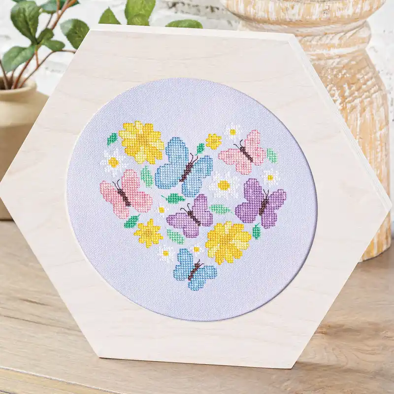 Spring Heart Cross-Stitch Pattern - Digital Download Certified