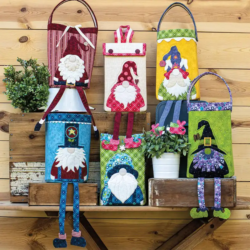 Price Cut Gnome Bucket Buddies Sewing Pattern - Digital Download