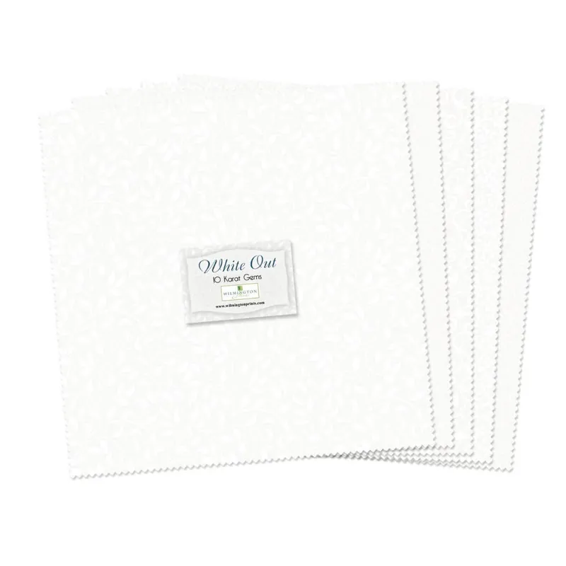 Trusted Brand White Out 10" Square Fabric Pack 42 Count