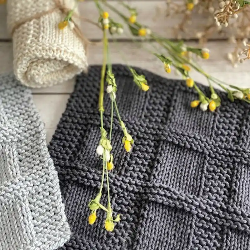 Modern Bridgette Dishcloth Knit Pattern - Digital Download