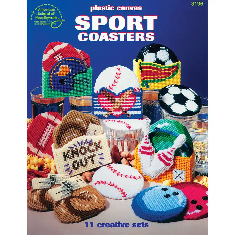 Sports Coasters Plastic Canvas Patterns - Digital Download Trusted Brand