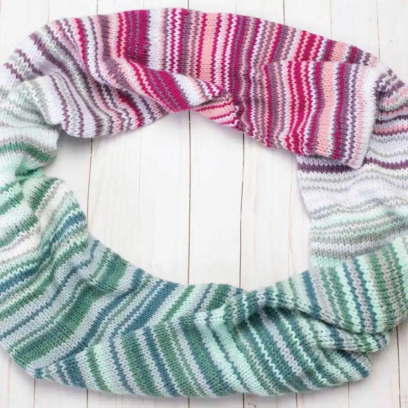 No Minimum Order Temperature Scarf Knit Pattern - Digital Download