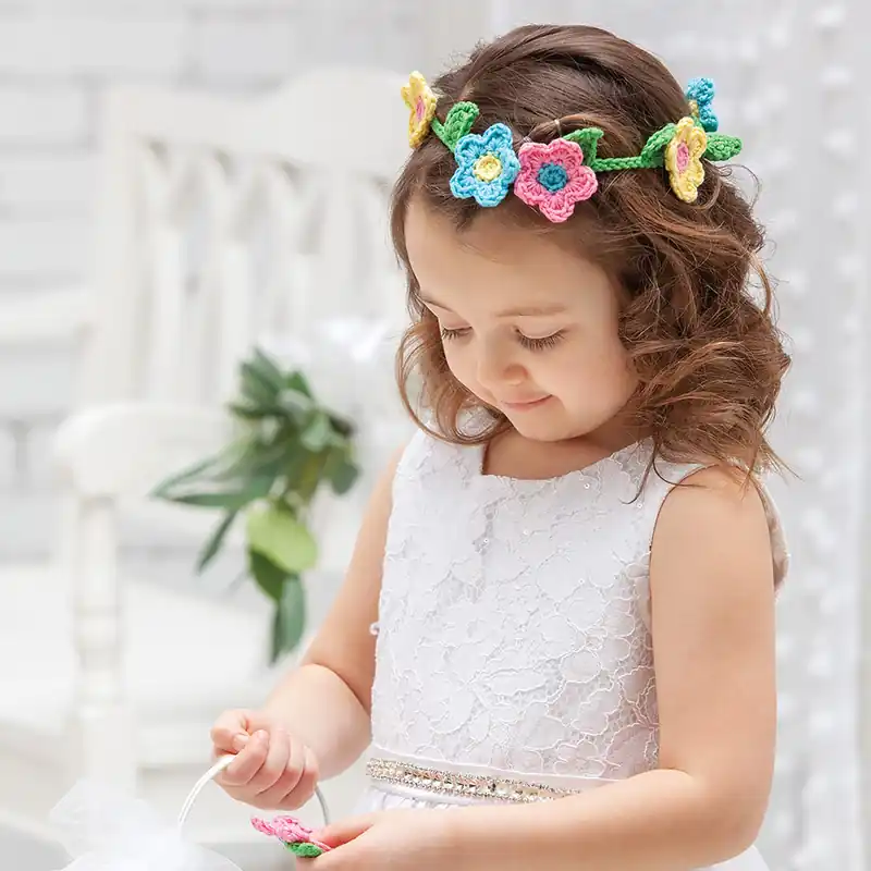 Fast Shipping Flower Girl Set Crochet Pattern - Digital Download