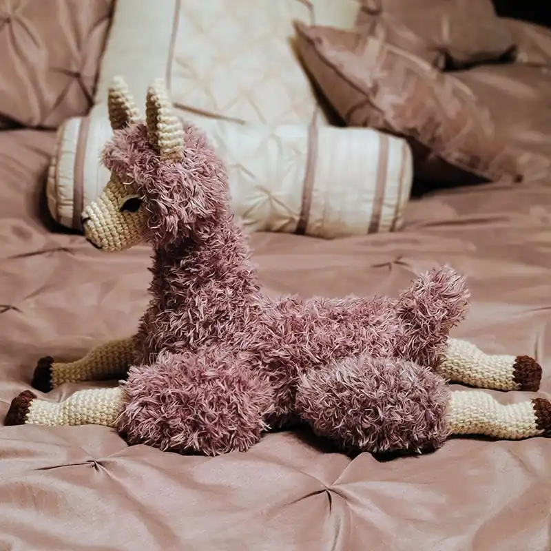 Lounging Llama Amigurumi Crochet Pattern - Digital Download New Release