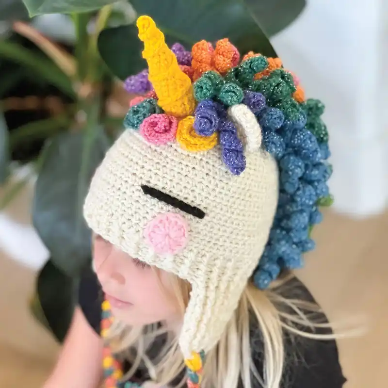 One Day Deal Sophia the Magical Unicorn Hat Crochet Pattern - Digital Download